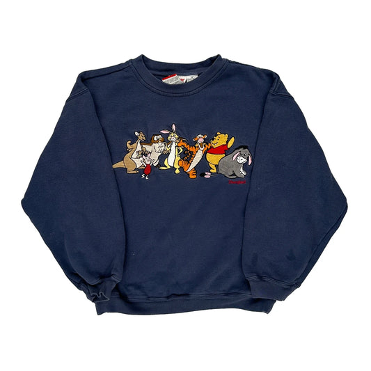 Age 12-14 Mickey Inc Sweatshirt - Medium Navy Cotton Blend