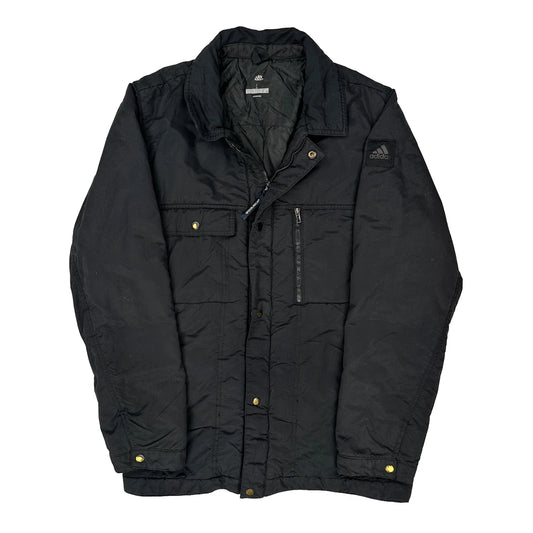Vintage Adidas Jacket - Large Black Polyester