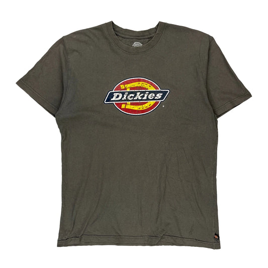Dickies T-Shirt - Large Grey Cotton