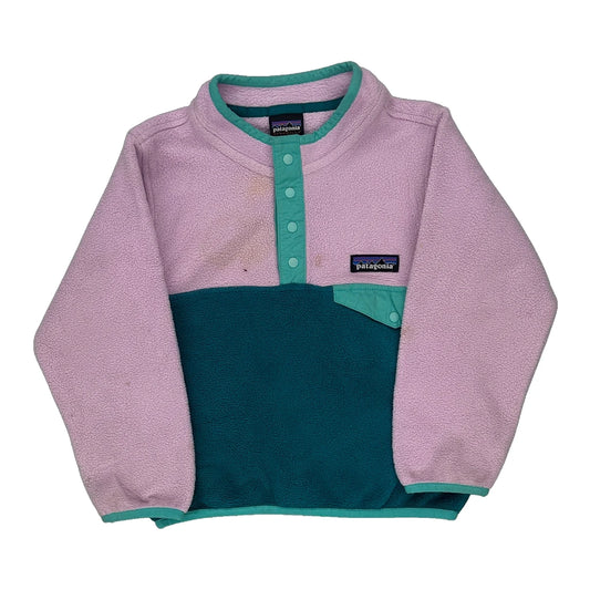 Synchilla, Age 3 Patagonia Fleece - XS Green Polyester