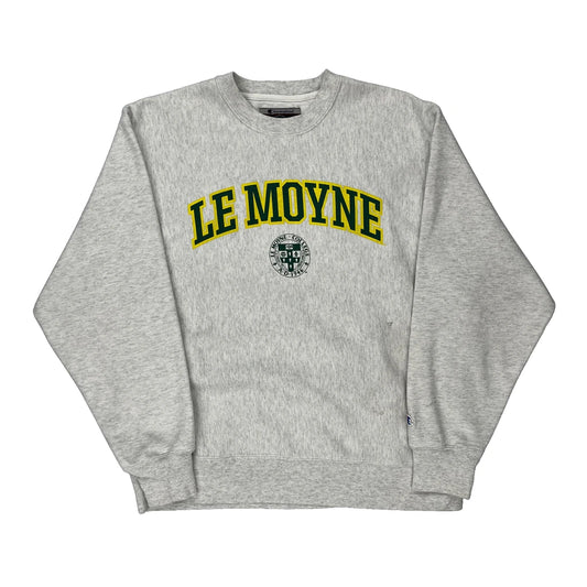 Reverse Weave Champion College Sweatshirt - Medium Grey Cotton Blend