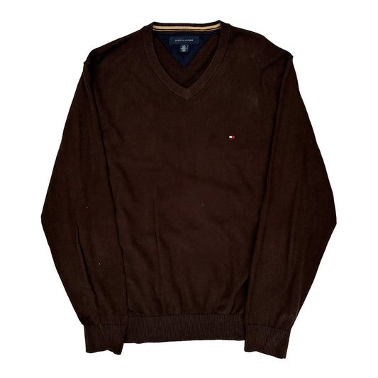 Tommy Hilfiger Jumper - Large Brown Cotton