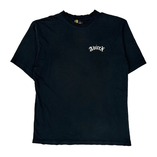 Avirex T-Shirt - XL Black Cotton