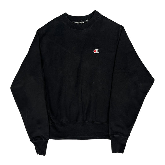Reverse Weave Champion Sweatshirt - Medium Black Cotton
