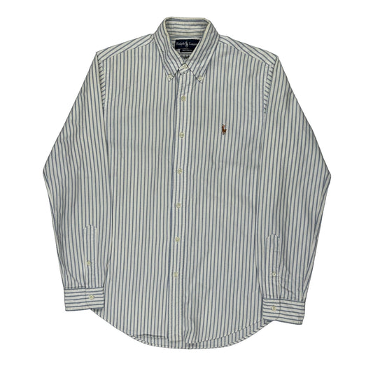 Ralph Lauren Striped Shirt - Medium Blue Cotton