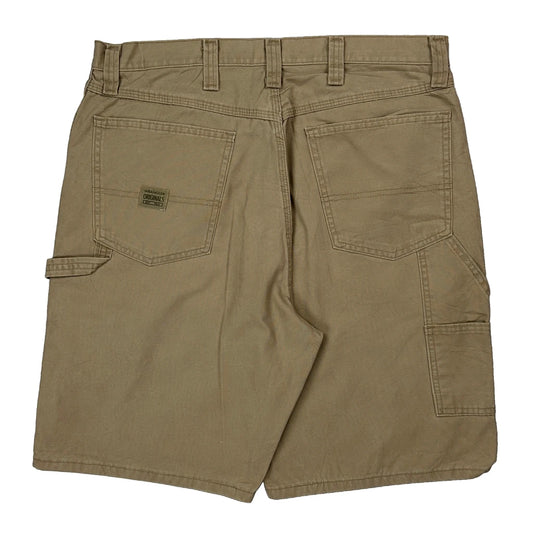 Wrangler Carpenter Shorts - 34W 9L Beige Cotton