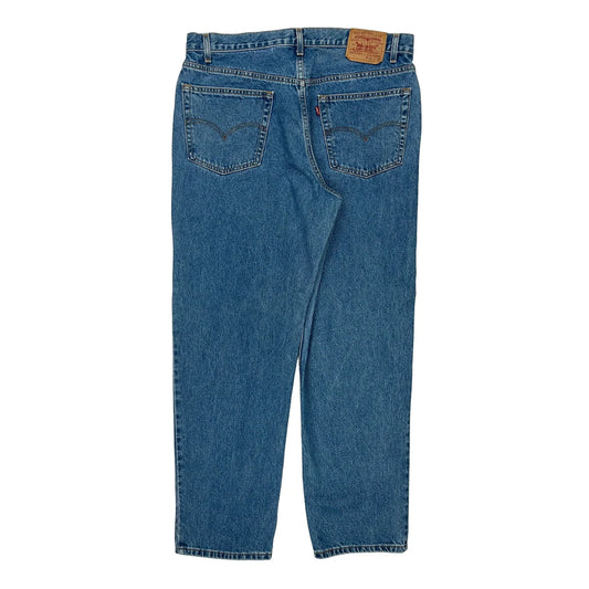 Relaxed Straight Leg Levis Jeans - 38W 32L Blue Cotton