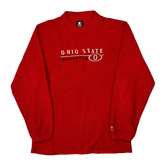 Vintage Ohio State Buckeyes Starter College Fleece - Medium Red Polyester