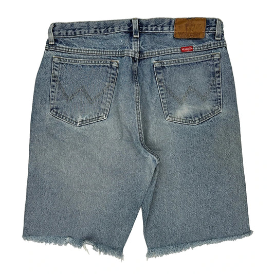 Wrangler Denim Shorts - 32W 10L Blue Cotton