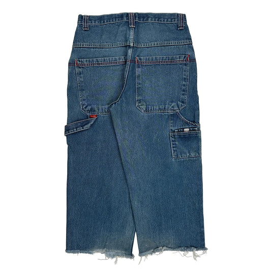 Paco Carpenter Shorts - 32W 25L Blue Cotton