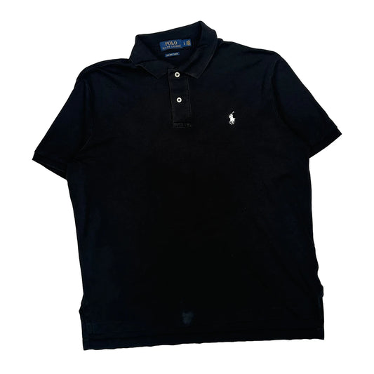 Polo By Ralph Lauren Polo Shirt - Large Black Cotton