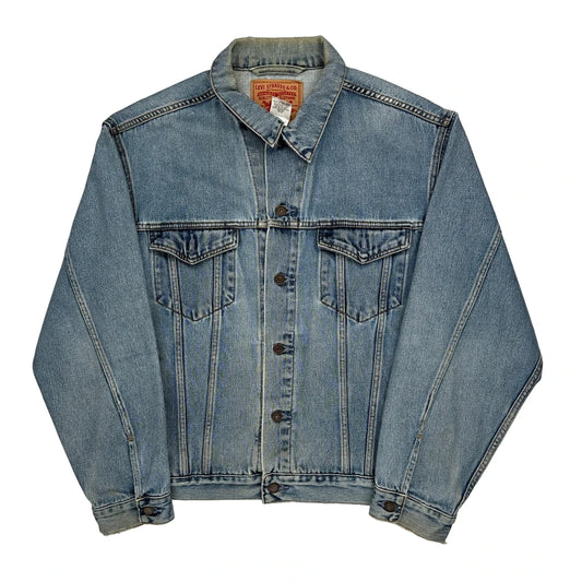 Levis Denim Jacket - Large Light Wash Cotton