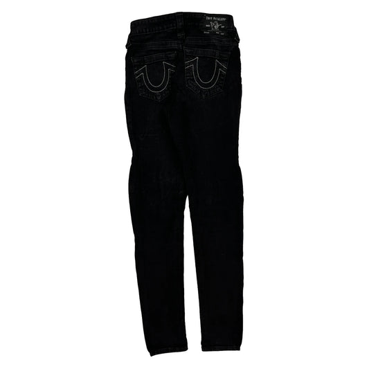 True Religion Skinny Jeans - 26W UK 6 Black Cotton Blend
