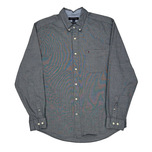 Tommy Hilfiger Shirt - Large Grey Cotton