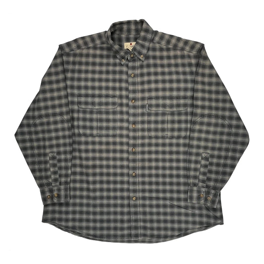 Woolrich Checked Shirt - XL Grey Cotton