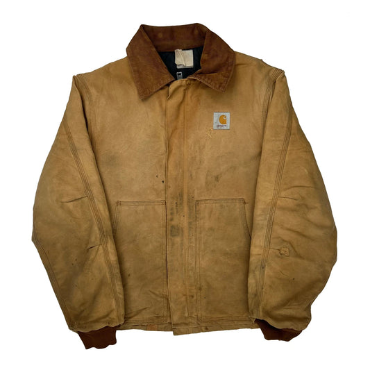 Vintage Faded Carhartt Brn Arctic Jacket - Medium Brown Cotton
