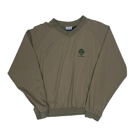 Reebok Windbreaker - Large Khaki Polyester