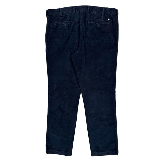 Vintage Tommy Hilfiger Cord Trousers - 36″ Waist Navy Corduroy