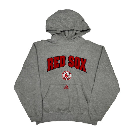 Red Sox Adidas Hoodie - Large Grey Cotton