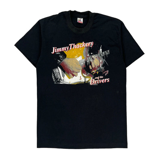 Jimmy Thackery And The Drivers Fruit Of The Loom Band T-Shirt - Large Black Cotton