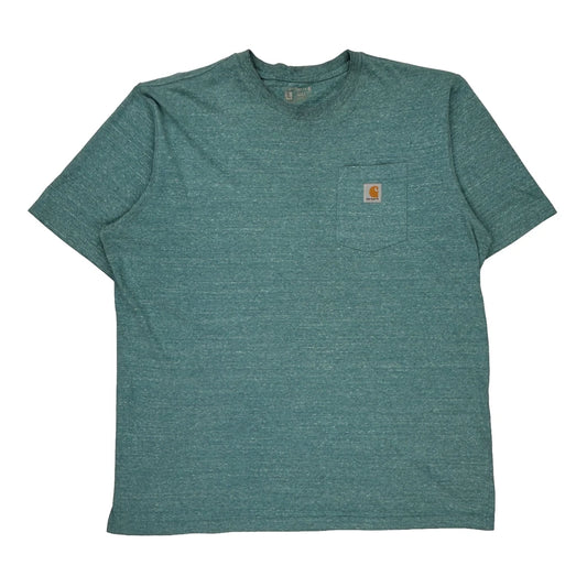 Carhartt T-Shirt - XL Green Cotton Blend