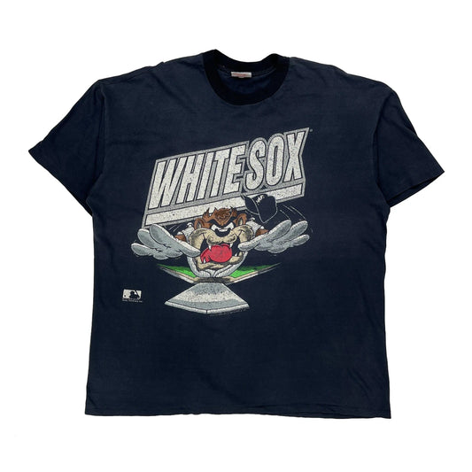 White Sox Hove Tees Taz Graphic T-Shirt - XL Navy Cotton