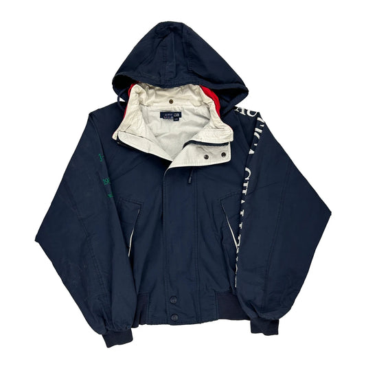 Nautica Jacket - Large Navy Cotton Blend