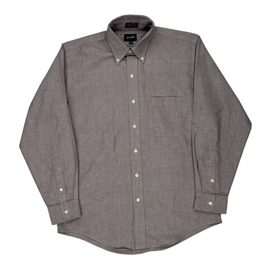Gant Shirt - Medium Grey Cotton Blend