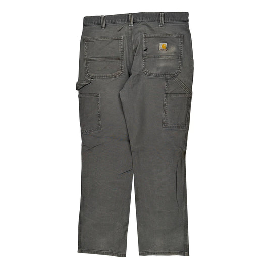 Carhartt Carpenter Trousers - 36W 32L Grey Cotton
