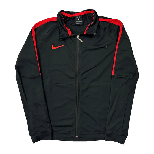 Vintage Age 12-13 Nike Track Jacket - Large Black Polyester