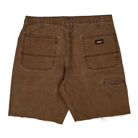 Dickies Carpenter Shorts - 32W 9L Brown Cotton