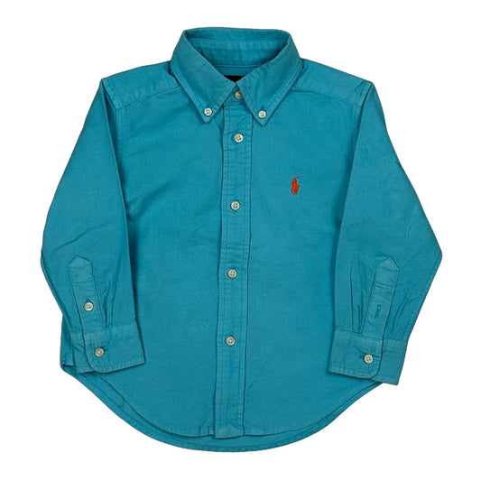 Age 1.5 Ralph Lauren Shirt - 2XS Blue Cotton