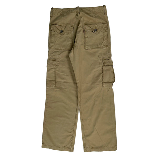 Vintage Levis Cargo Trousers - 31W 31L Khaki Cotton