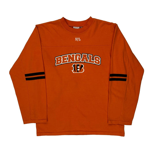 Age 16 Cincinnati Bengals Nfl Long Sleeve T-Shirt - XL Orange Cotton Blend