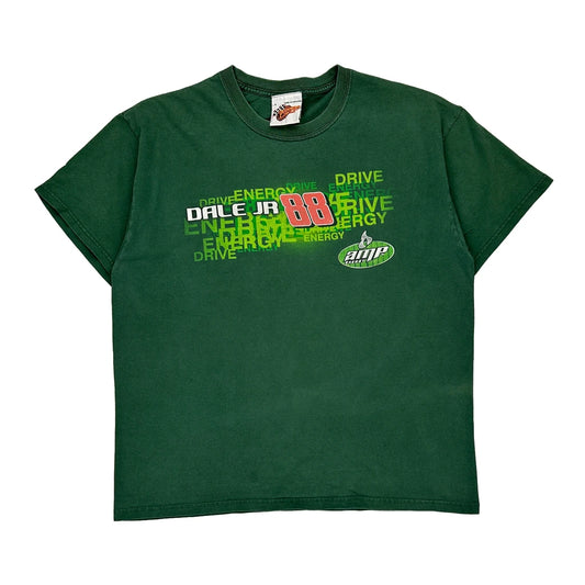Dale Jr 88 Winners Circle Nascar T-Shirt - Large Green Cotton