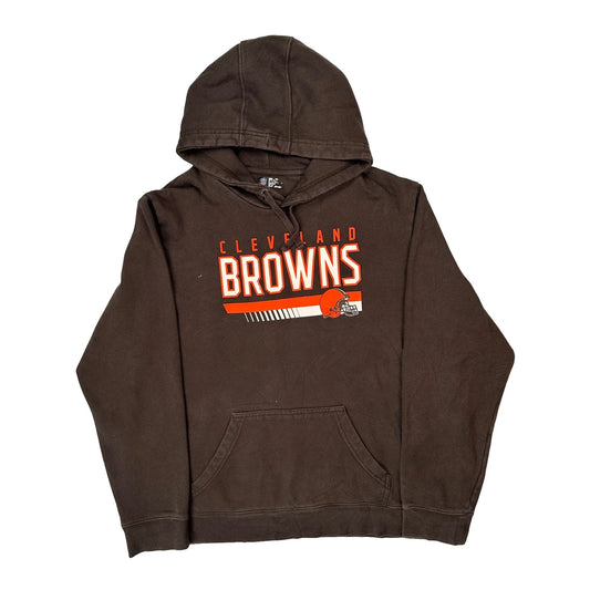 Vintage Cleveland Browns Nfl Hoodie - XL Brown Cotton