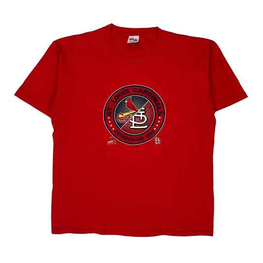 Vintage St. Louis Cardinals Majestic Mlb T-Shirt - XL Red Cotton
