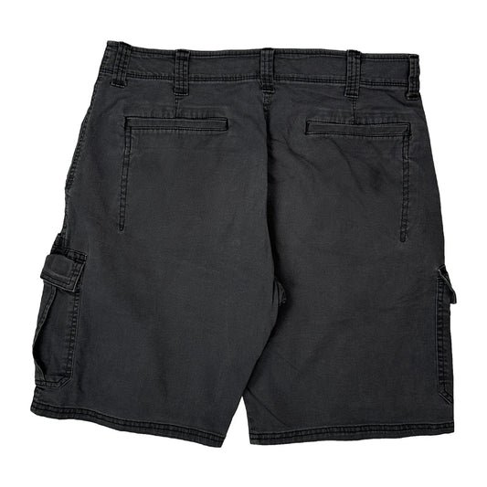 Vintage Wrangler Cargo Shorts - 34W 11L Grey Cotton