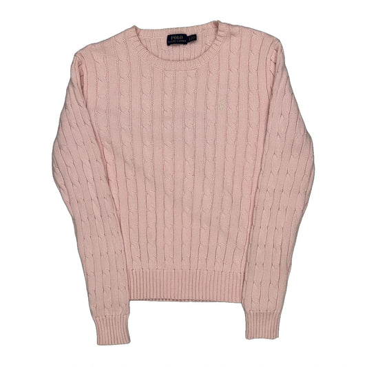 Polo By Ralph Lauren Jumper - Large Pink Cotton