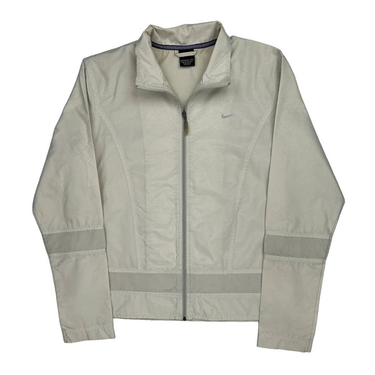 Nike Jacket - Medium Cream Polyester