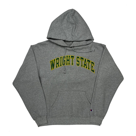 Vintage Reverse Weave Champion College Hoodie - Medium Grey Cotton