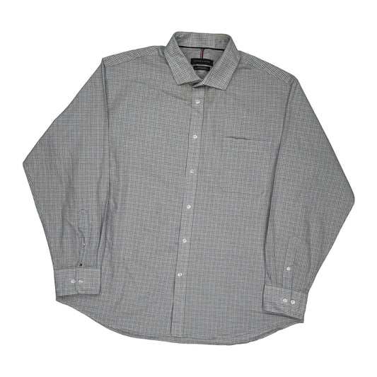 Tommy Hilfiger Checked Shirt - XL Blue Cotton