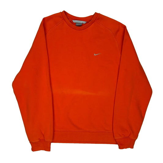 Nike Sweatshirt - Large Orange Cotton