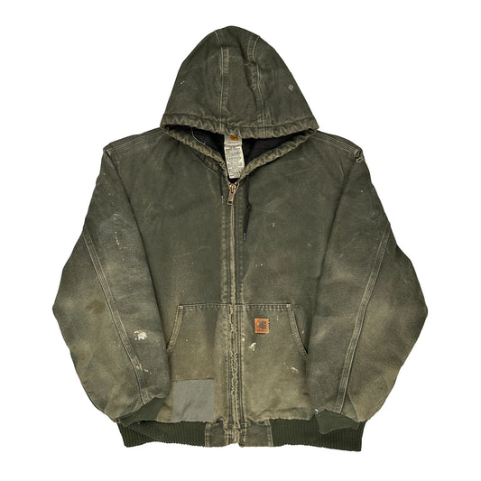 Vintage Carhartt J130 Mos Jacket - XL Green Cotton