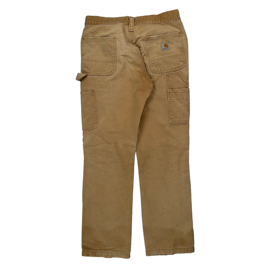 Vintage Carhartt Double Knee Carpenter Trousers - 30W 31L Brown Cotton