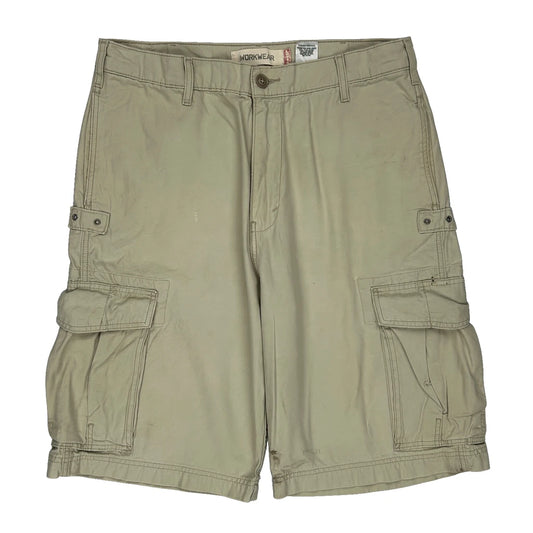 Levis Cargo Cargo Shorts - 34W 10L Beige Cotton