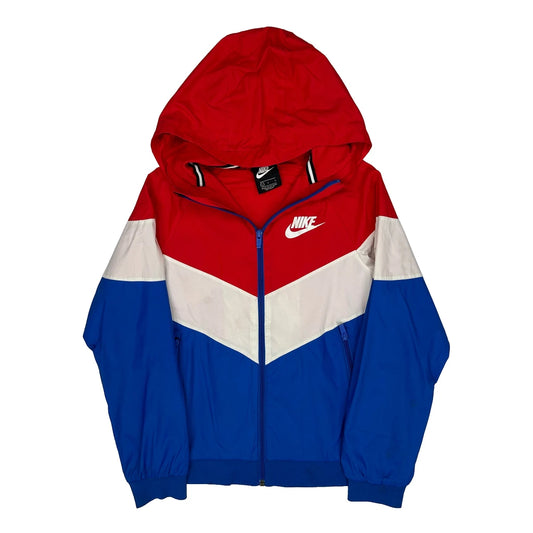 Nike Windbreaker - Large Blue Polyester