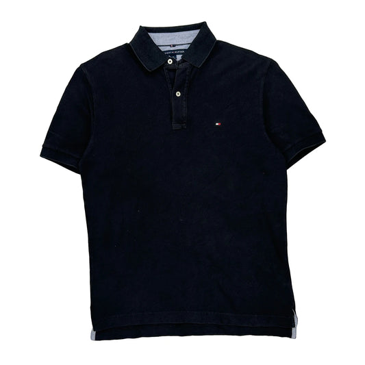 Tommy Hilfiger Polo Shirt - Medium Black Cotton