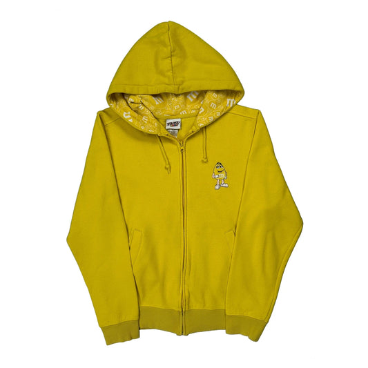 M&M Graphic Hoodie - Medium Yellow Cotton Blend