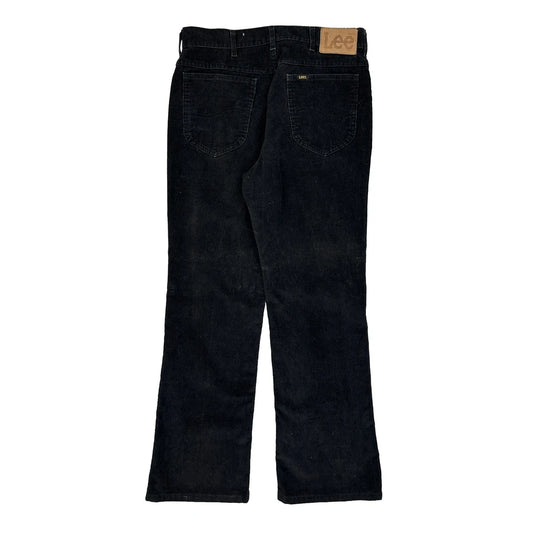 Lee Cord Trousers - 32″ Waist Black Corduroy